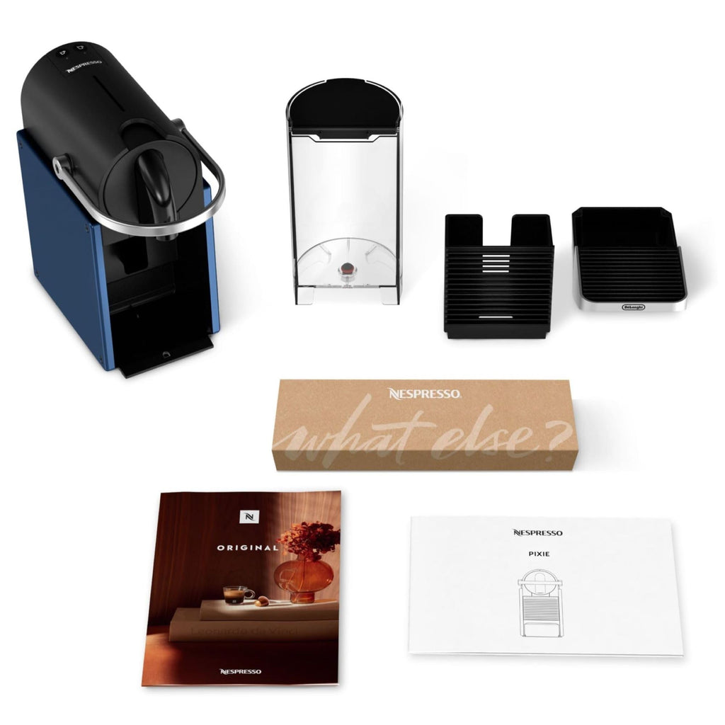 Machine à Café Pixie Bleu EN127.BL - 19 Bars, Expresso et Lungo, Kit de Bienvenue Inclus