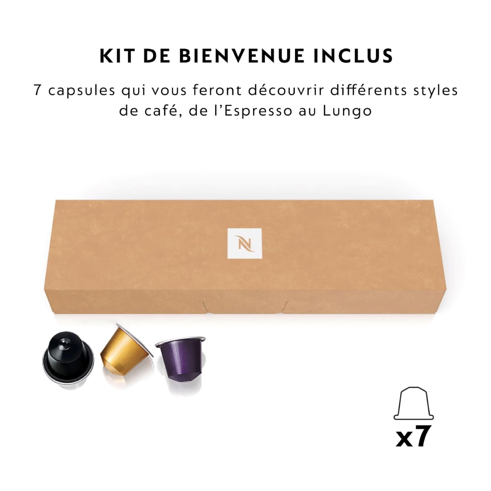 Machine à Café Pixie Bleu EN127.BL - 19 Bars, Expresso et Lungo, Kit de Bienvenue Inclus