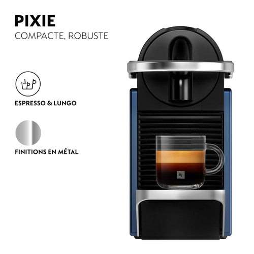 Machine à Café Pixie Bleu EN127.BL - 19 Bars, Expresso et Lungo, Kit de Bienvenue Inclus